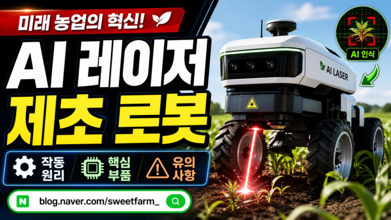 미래 농업의 혁신: AI 레이저 제초 로봇 작동 원리부터 핵심 부품, 유의사항까지