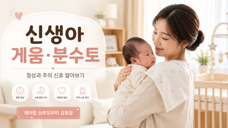 신생아 토하는 증상 총정리｜게움부터 분수토까지