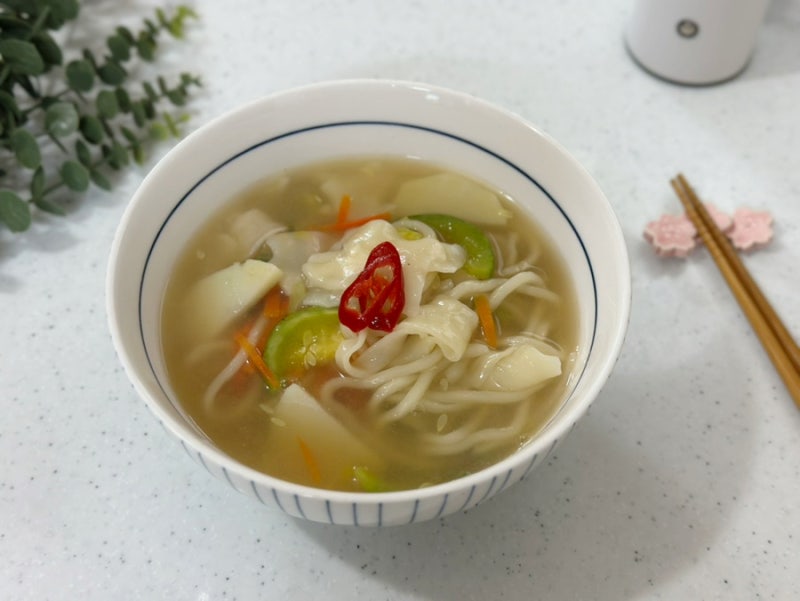 주말 점심 칼제비 한 그릇 액상 육수 하나면 끝! 시원한 국물의 칼제비 간단하게 만드는 법