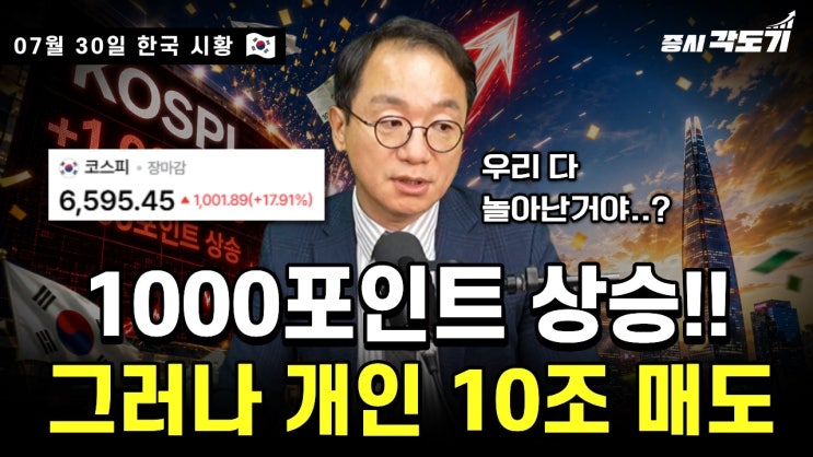 결국 월가의 세력 싸움이었다 | 개인 10조 매도... | 하루에 1000포인트 상승! 시총 상위 상한가 | 반도체 28년까지 공급부족?