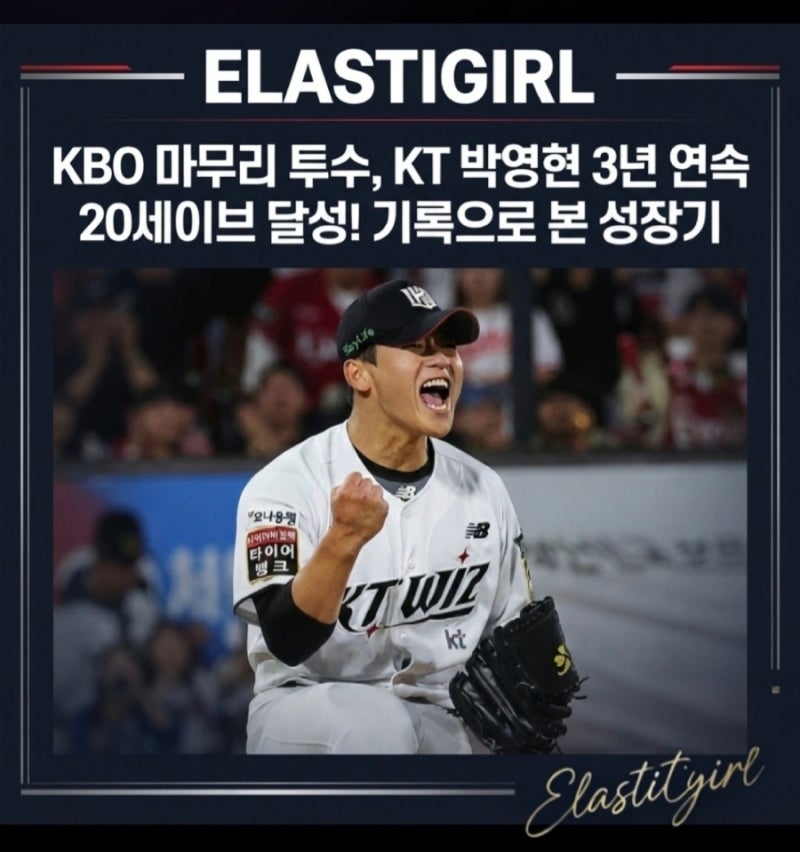 KBO 마무리 투수, KT 박영현 3년 연속 20세이브 달성! 기록으로 본 성장기