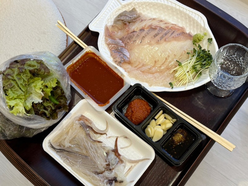 강릉 중앙시장 횟집 추천 유성상회 포장 내돈내산