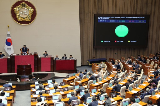 야권 연대 실종…선관위 특검법 가결에 이준석·이주영만 반대, 보완수사권 폐지 법안 가결....