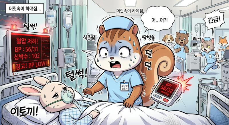 [신규간호사 생존기] 환자 혈압 뚝↓ 멘탈 바사삭? 신규간호사가 꼭 알아야 할 쇼크(Shock) 종....