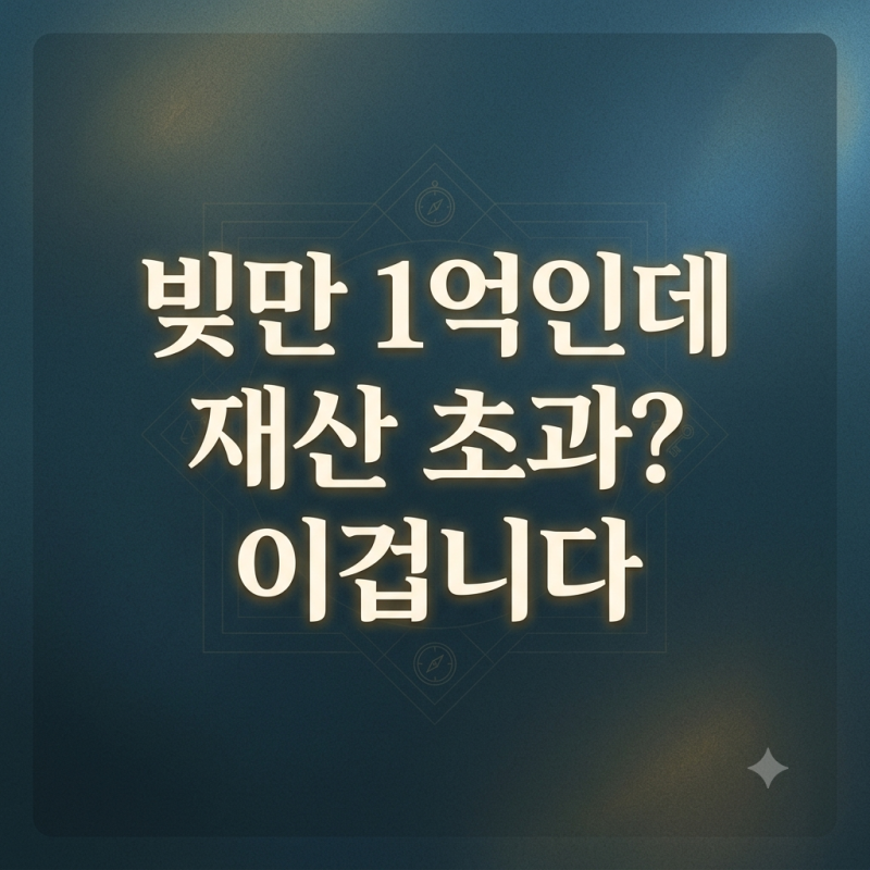 대출만 1억인데 재산 초과? 근로장려금 1.7억 산정 시 부채 안 빠지는 이유