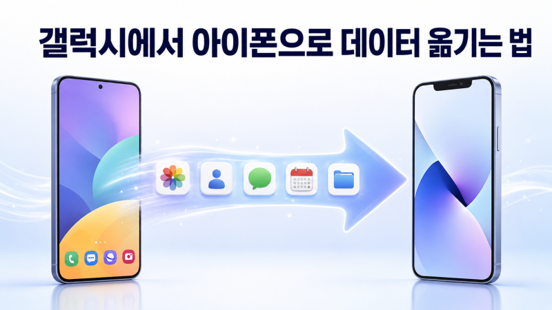 갤럭시에서 아이폰으로 데이터 옮기는 법｜사진·연락처·카카오톡까지