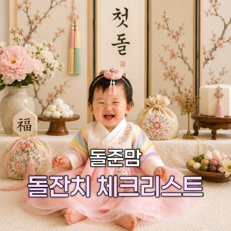 돌잔치 준비 체크리스트 돌준맘