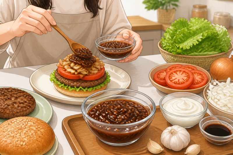 불고기버거소스 만들기, 달콤짭짤한 맛은 살리고 가볍게 먹는 법
