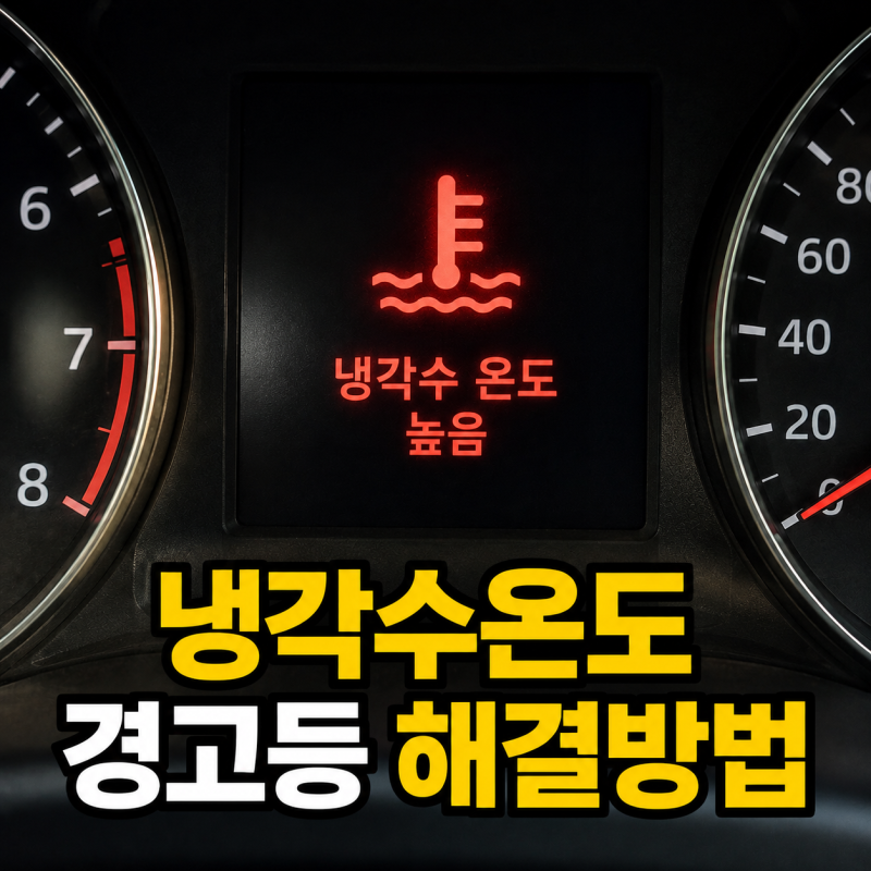 자동차 냉각수 온도 경고등이 켜졌다면? 원인부터 해결방법까지 총정리
