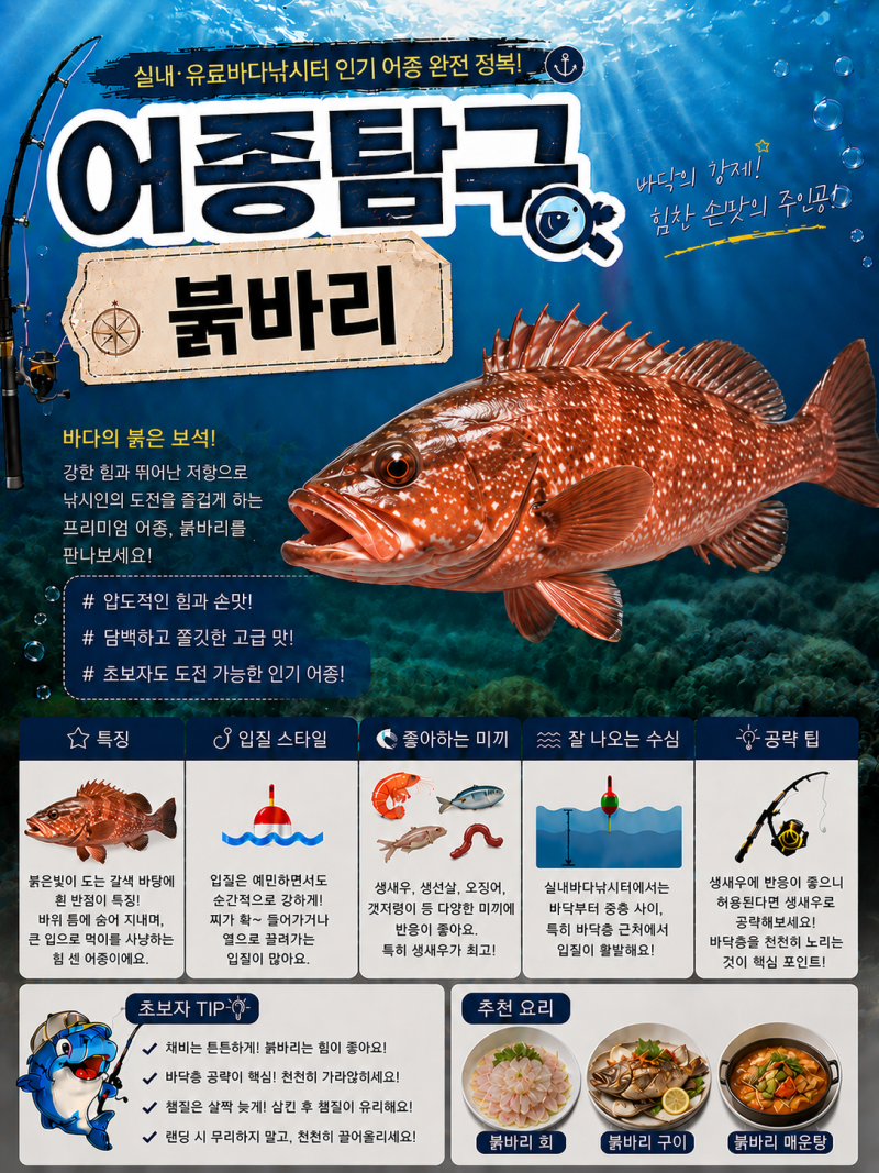 [붉바리] 바다의 붉은 보석