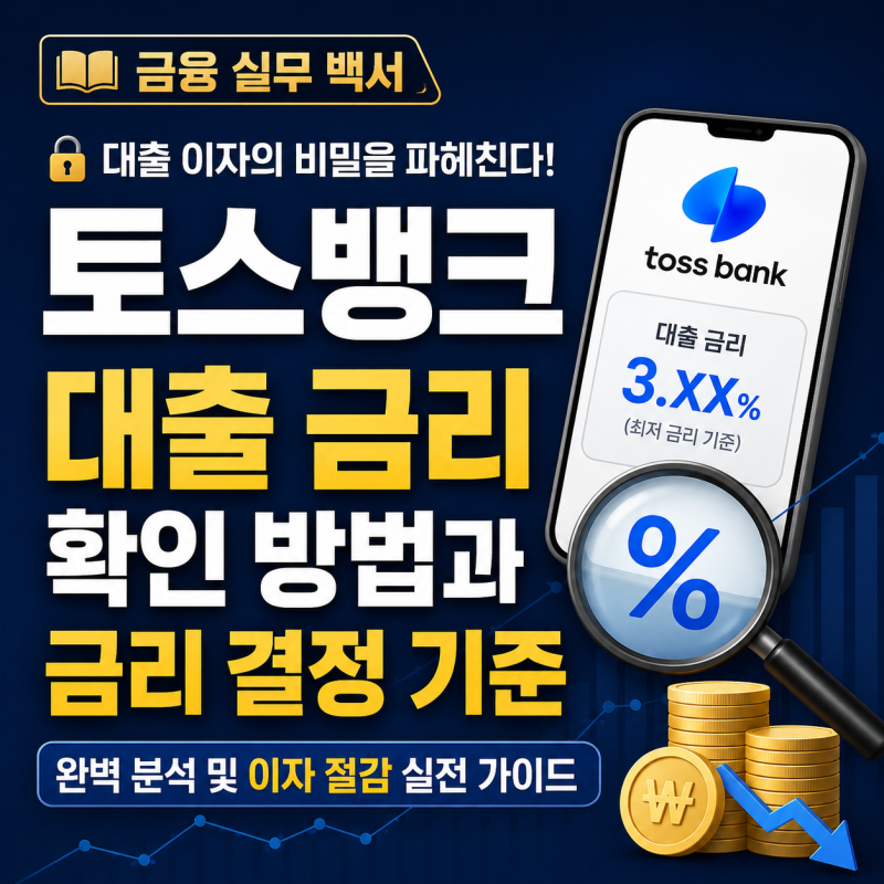 [금융 실무 백서] 대출 이자의 비밀을 파헤친다! '토스뱅크 대출 금리 확인 방법과 금리 결정 ....