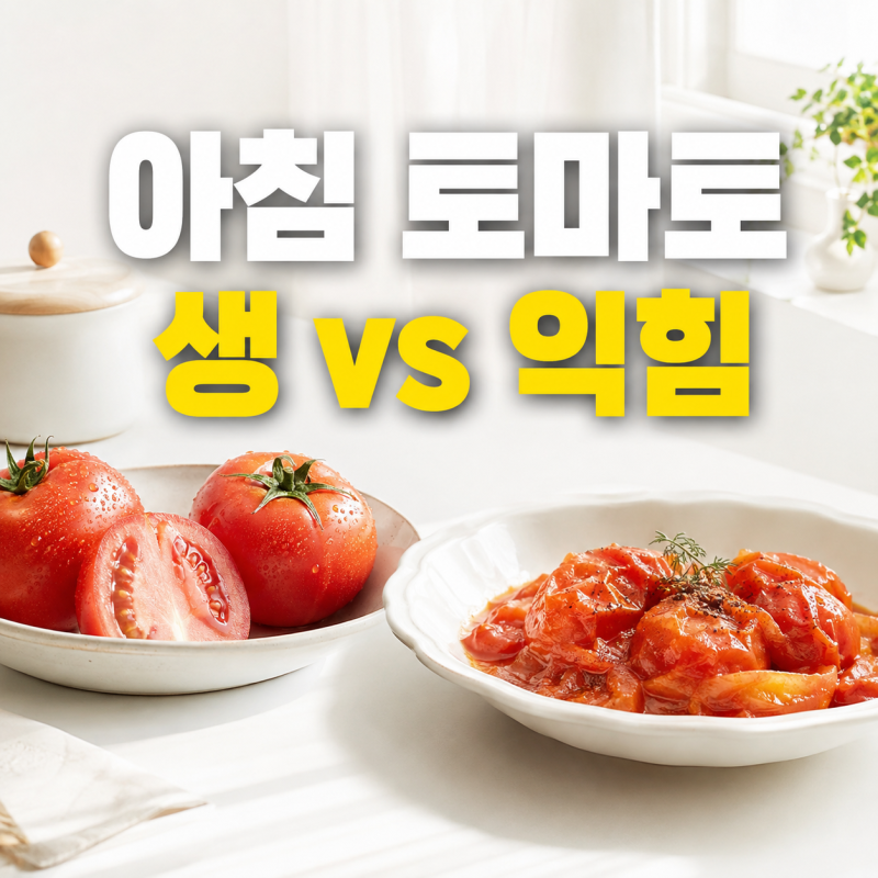 아침 토마토 효능, 생토마토와 익힌 토마토 똑똑한 선택법