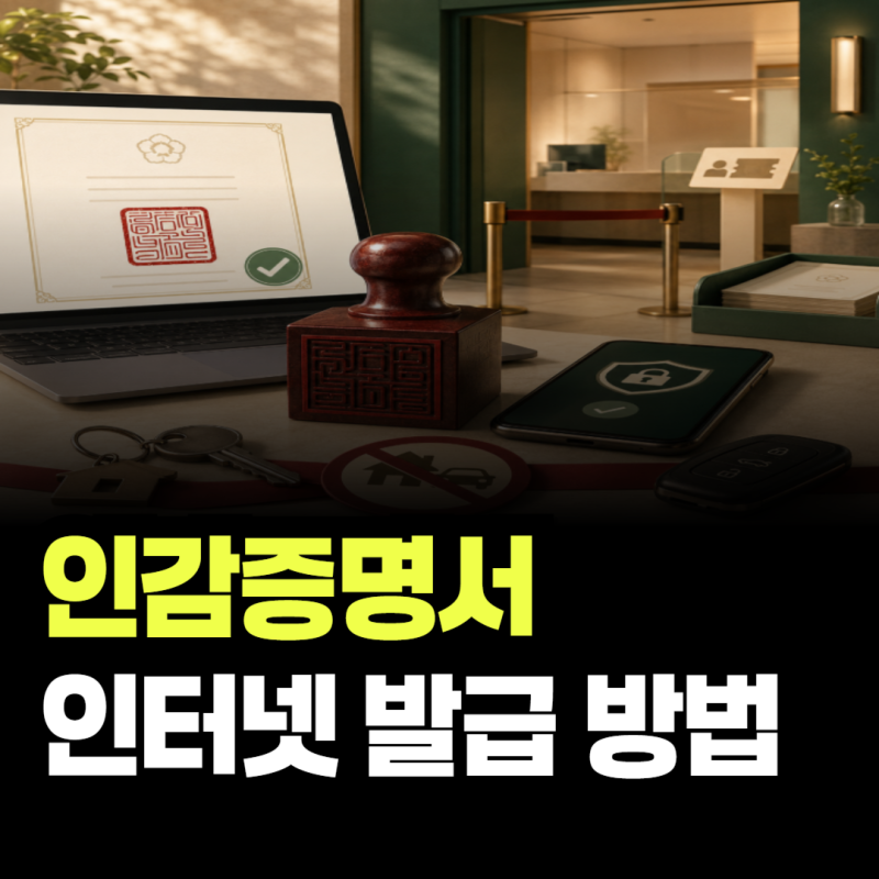 인감증명서 인터넷 발급 방법, 정부24에서 발급할 수 없는 용도는?