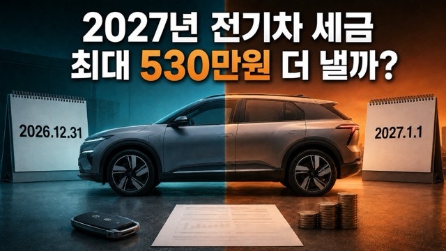 전기차, 올해 안 사면 530만원 더 낼까? 2027년 전기차 세금 혜택 종료의 진실