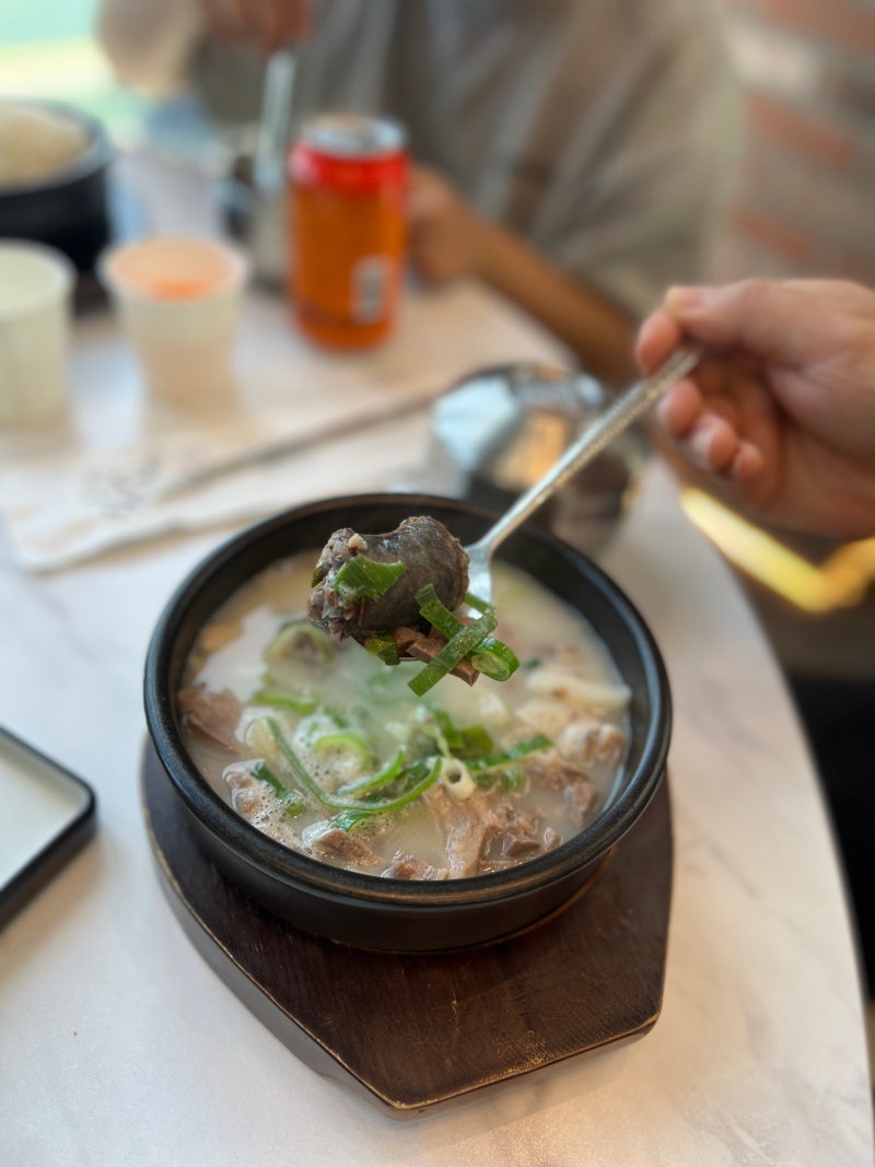 천진해수욕장 맛집 부강옥 아이와 고성 캠핑 후 먹은 따뜻한 순대국 후기