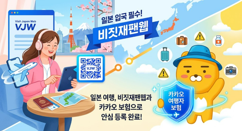 [다카마쓰] 여행 준비 3) 카카오 여행자 보험, 비짓재팬웹