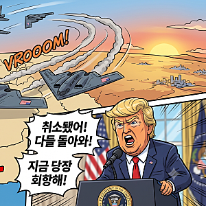 트럼프 공습취소, 진퇴양난 이란전쟁 출구를 찾고 있나 ?