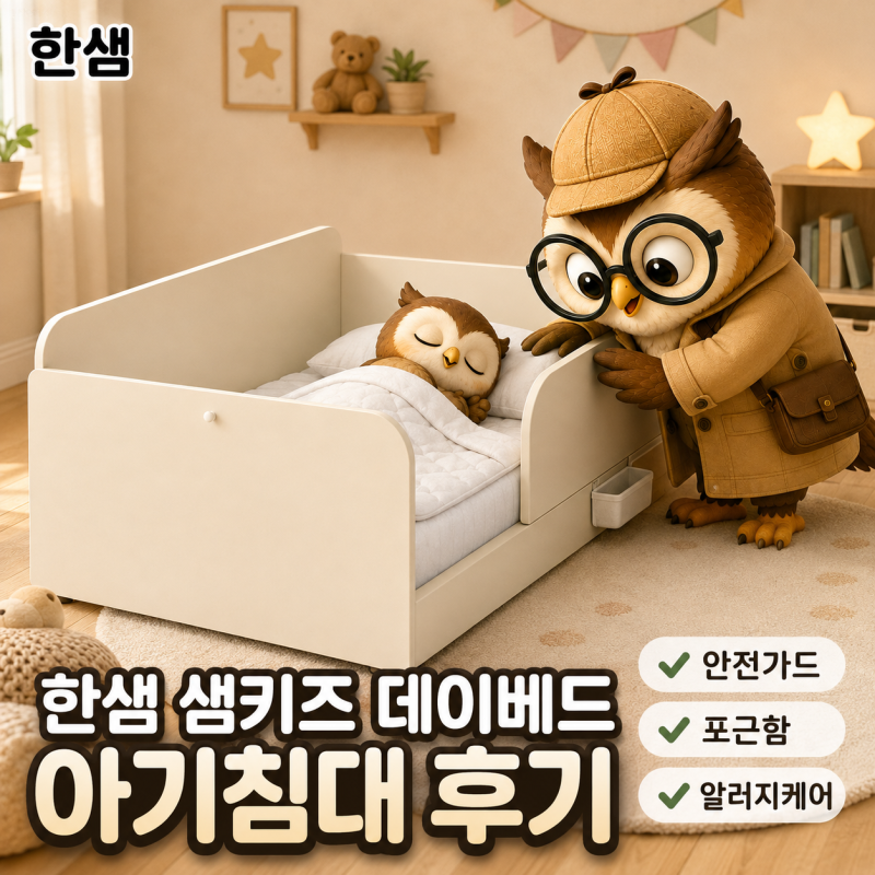 한샘 샘키즈 데이베드 SS 4면형, 안전가드부터 매트리스까지