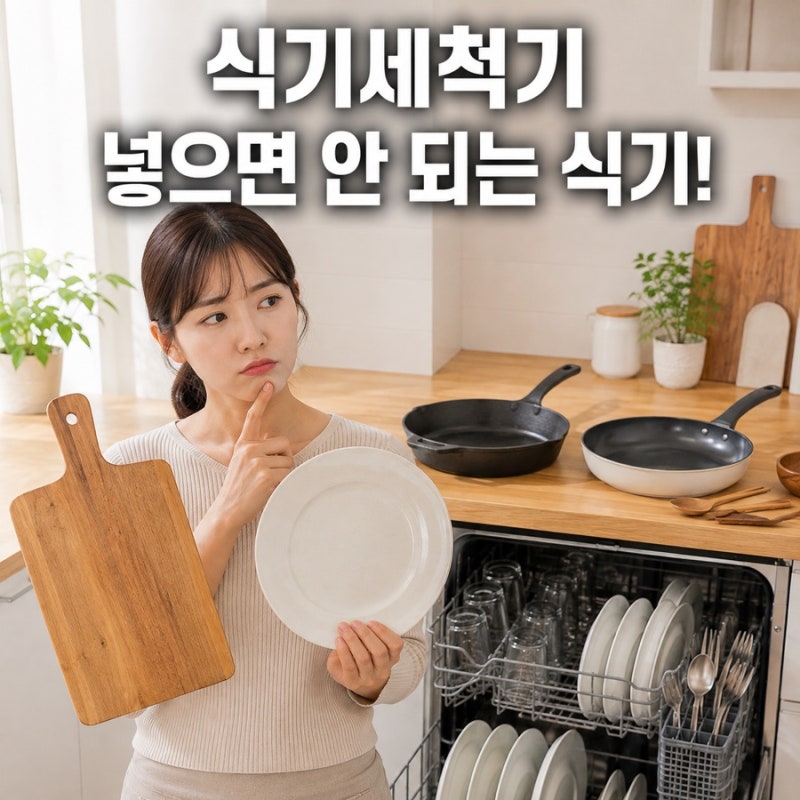 식기세척기 넣으면 안 되는 식기 총정리! 잘못 넣으면 망가질 수 있어요