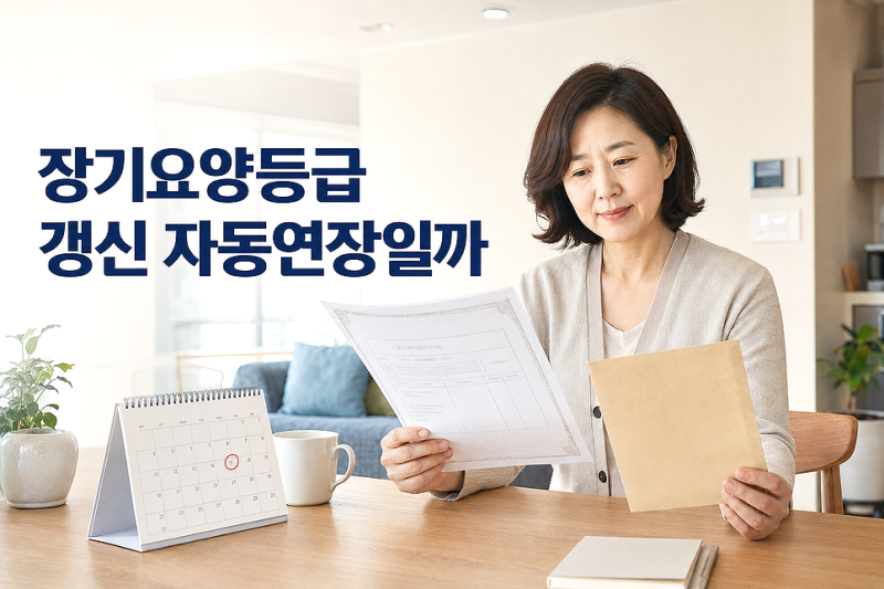 장기요양등급 갱신 자동연장일까 유효기간과 신청 시기 확인
