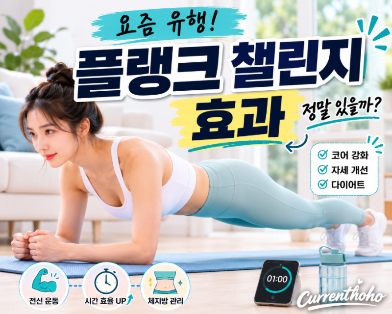요즘 유행하는 플랭크 챌린지, 정말 효과 있을까? 30일 도전 ! 꼭 알아야 할 핵심 정보