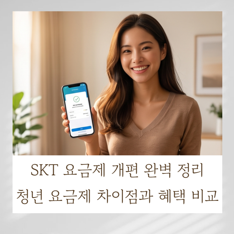 SKT 요금제 개편 완벽 정리 : 청년 요금제 차이점과 혜택 비교