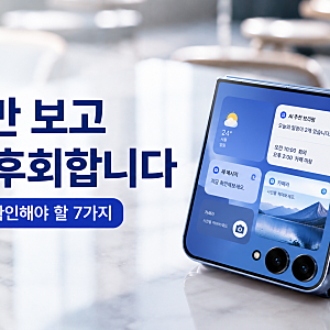 갤럭시 Z Flip8 장점만 보고 사면 후회합니다｜구매 전 꼭 확인해야 할 7가지
