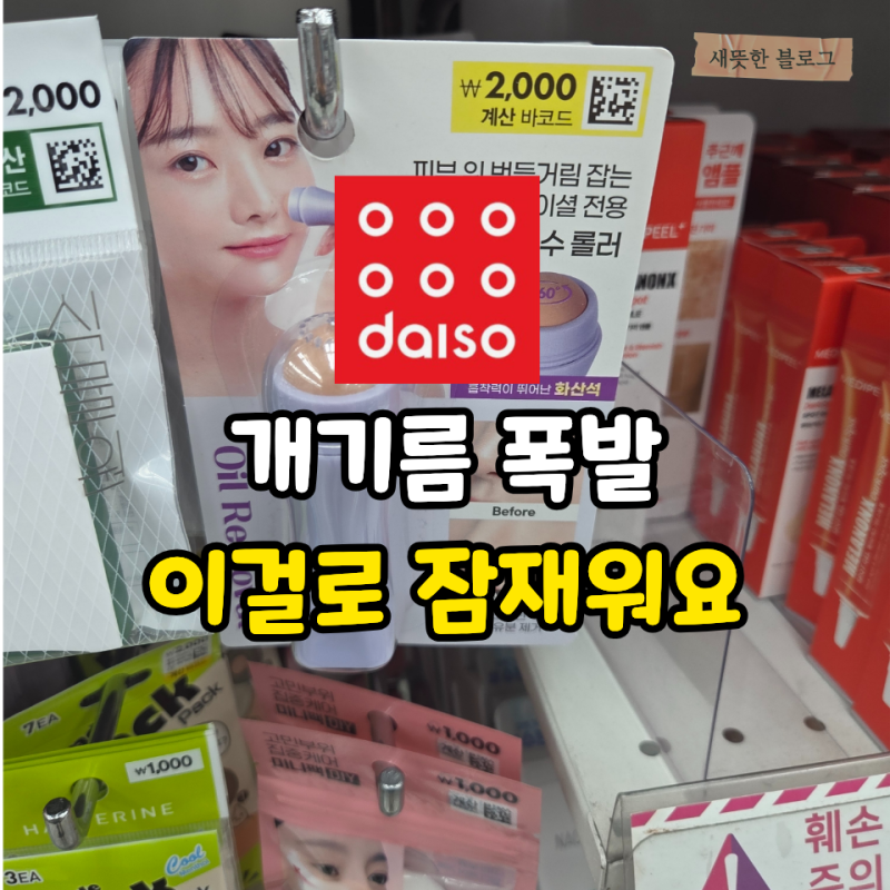 개기름 폭발하는 사람들 꼭 사세요 다이소 피지제거 추천템4