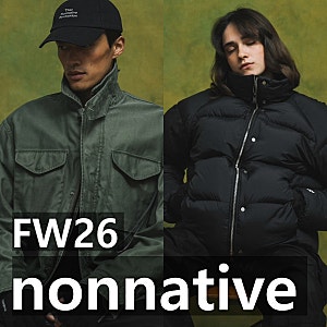 남자 패딩 추천 노나티브 nonnative FW26, 고어텍스 아우터와 밀리터리 겨울 코디 공개!