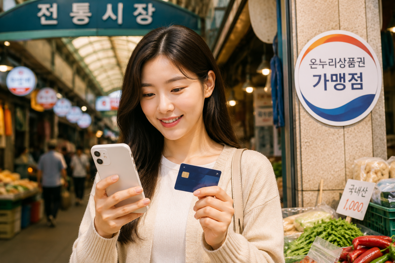 온누리상품권 처음 받았다면? 카드 등록·QR 결제·가맹점 찾는 법 총정리