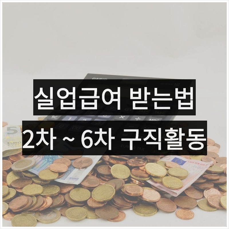 실업급여 2차 4차 5차 6차 실업인정 신청 방법, 구직활동 구직외활동