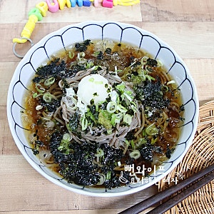 메밀소바 만들기, 쯔유로 하나로 맛집 부럽지 않는 냉모밀 육수