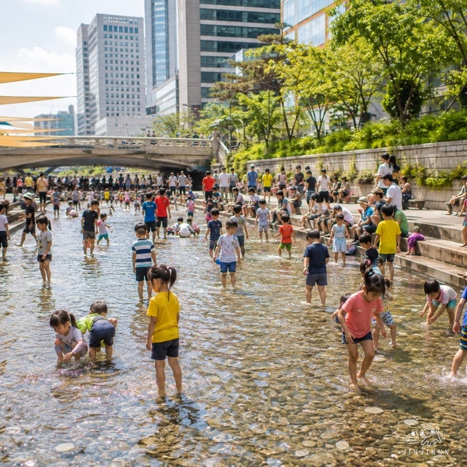 Seoul Water Play: Cheonggyecheon Festival Water Quality Information and What to Bring for the Water Playground