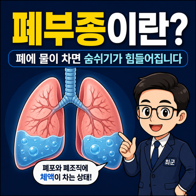 폐부종 증상과 원인, 응급실 치료 및 실비·입원비보험 보장 기준