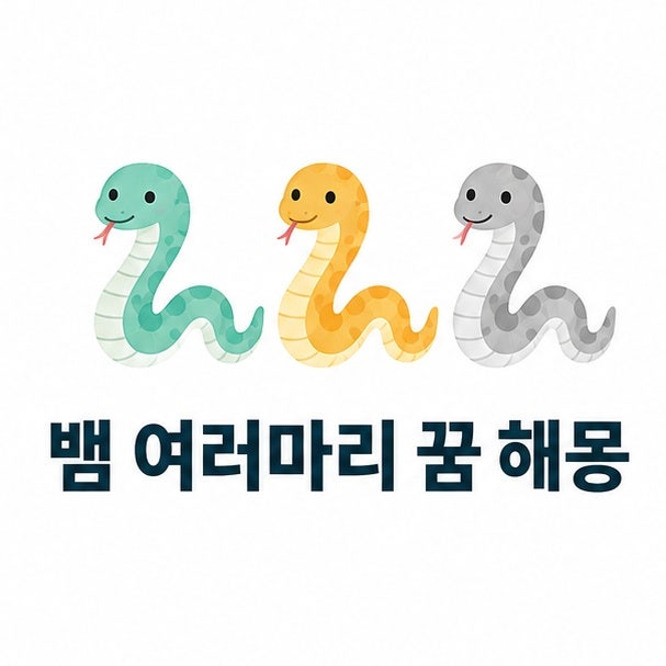 뱀 여러마리 나오는 꿈 해몽(상황별 정리)