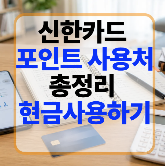 신한카드 포인트 사용처 총정리 현금처럼 쓰는 방법