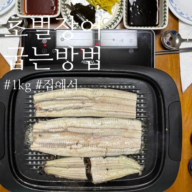 초벌장어 1kg 굽는법 ㅣ집에서 즐기는 국내산 민물장어 구이 후기