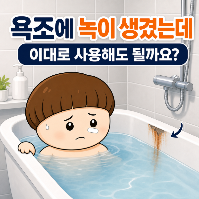 욕조에 녹이 생겼는데 사용해도 될까요? 욕조 녹이 생기는 이유와 올바른 복원 방법