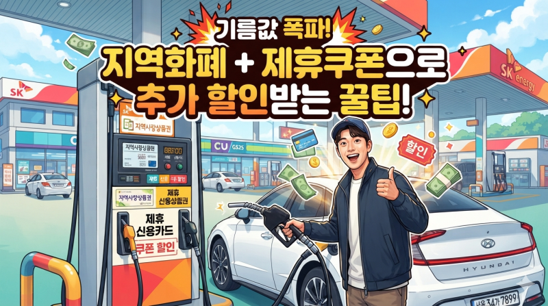 [고유가생활지침] 지역화폐 및 제휴 쿠폰으로 기름값 추가 할인받는 꿀팁