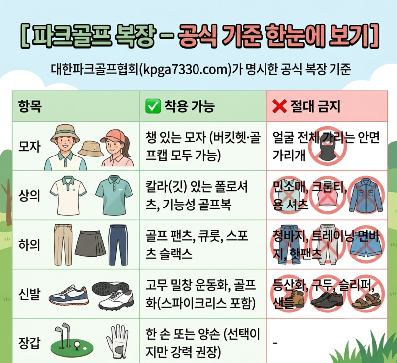 ⛳ 입문자 필독! 대한파크골프협회 공식 기준 총정리