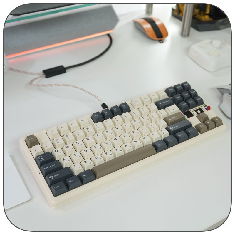 AULA 독거미 키보드 F87Pro V2 8K, 텐키리스 기계식 키보드 사용기