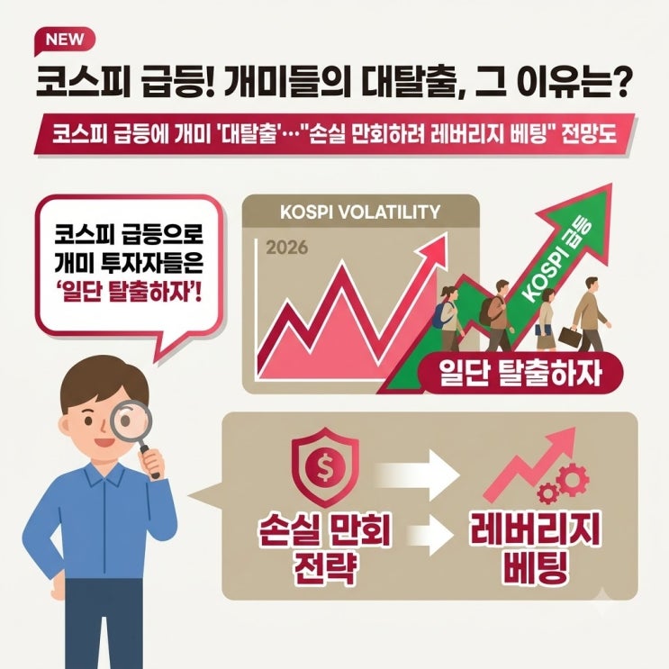 "이러다 다 잃겠다" 코스피 급등에 개미 '<b>대탈출</b>'…"손실... 