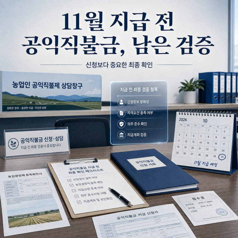 ‘133.2만 건’ 공익직불금 신청방법, 접수 뒤 갈리는 조건