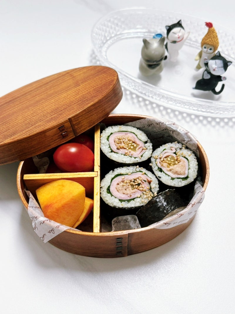 간단김밥 만들기 참치마요 잠봉햄 넣은 냉파김밥 레시피