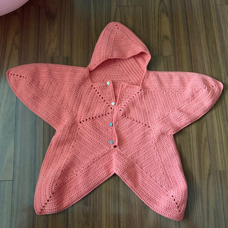 코바늘 아기 뚱이 불가사리 옷 뜨기 1탄｜인스타 해외도안 구매부터 사용한 실, 완성 사진까....