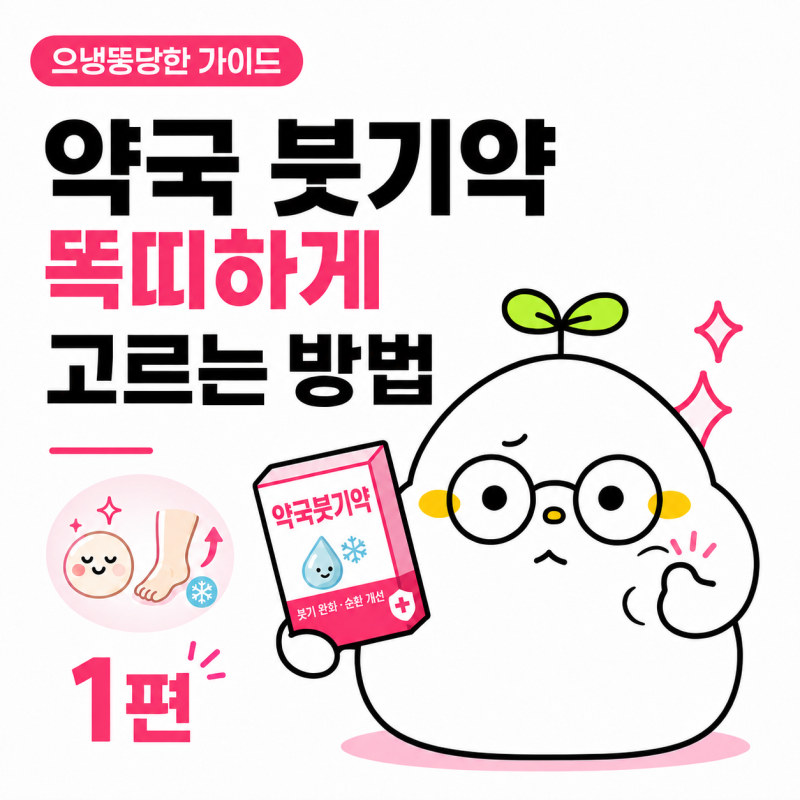 약사의 약국 붓기약 선택 가이드｜붓기 원인에 따라 붓기약 고르는법｜배농산급탕·당귀수....