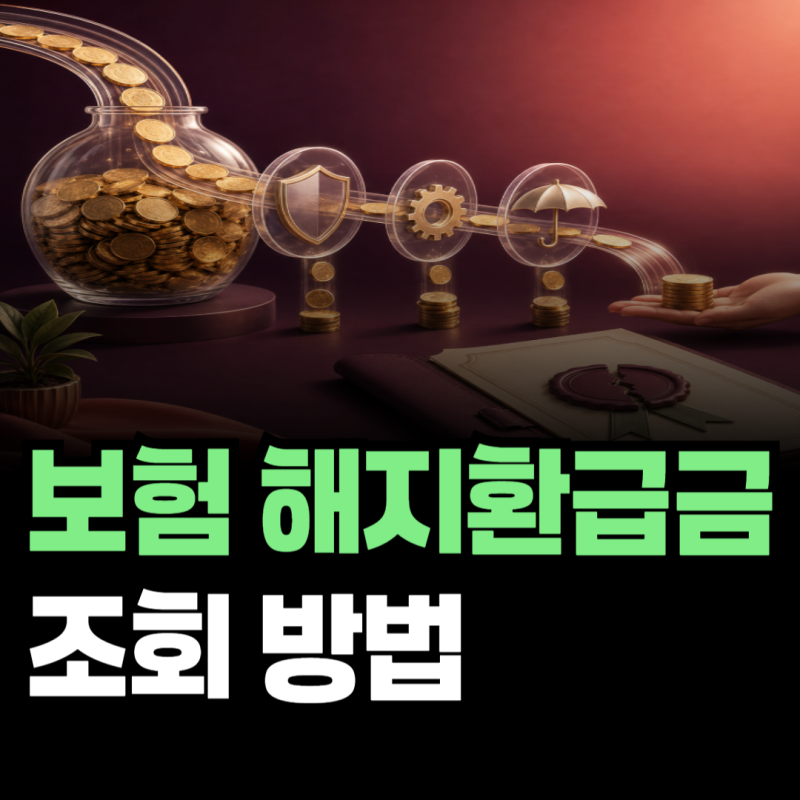보험 해지환급금 조회 방법, 납입한 보험료보다 적은 이유