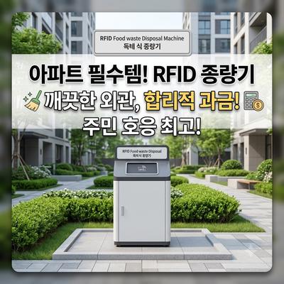 음식물 쓰레기, 버린 만큼만 내고 계신가요? RFID 종량기의 모든 것
