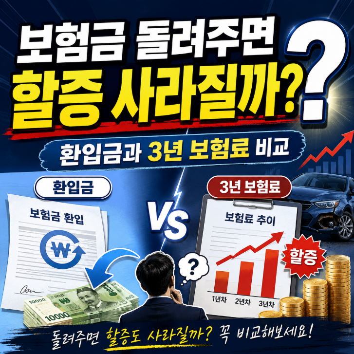 자동차보험 보험금 환입하면 할증 없어질까? 사고처리 취소·환입 시기 정리