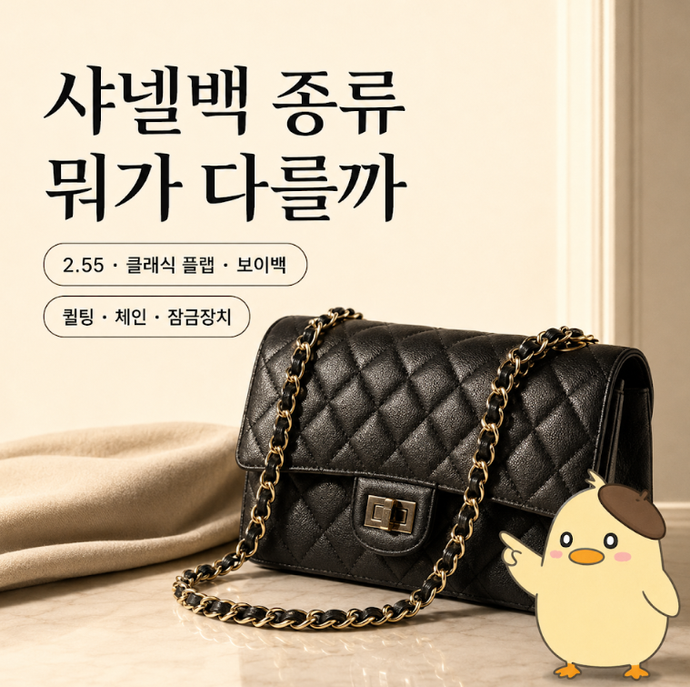 샤넬백 종류 총정리, 클래식 플랩부터 보이백까지 한눈에